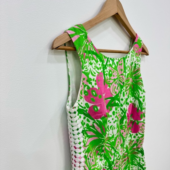 Lilly Pulitzer Delia Shift Cabana Pink In The Garden rare gorgeous dress Sz 4 - Picture 2 of 7